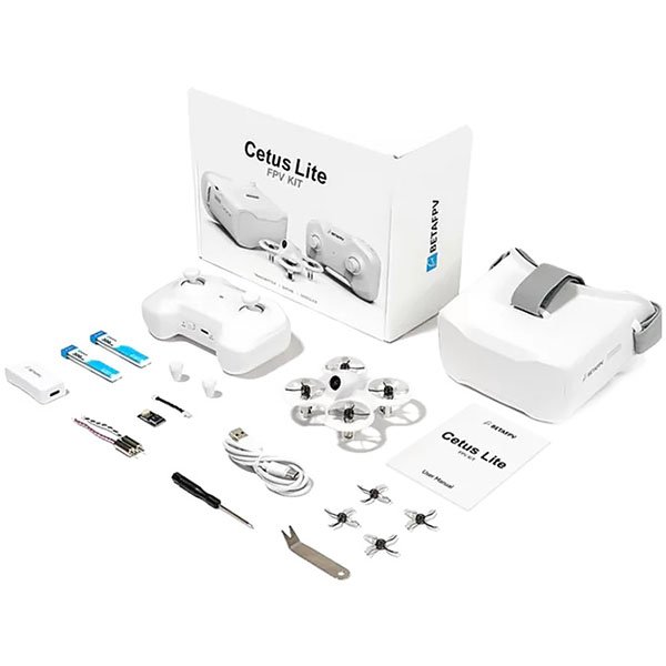 Квадрокоптер BETAFPV Cetus Lite FPV Kit з FPV-окулярами, 2 акумуляторами та пультом, до 80 м, до 5 хв, фото №3