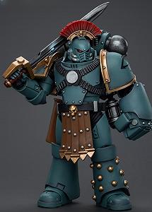 Фігурка колекційна JoyToy Warhammer The Horus Heresy Sons of Horus MKIV Tactical Squad Sergeant with Power Fist, масштаб 1:18 synthetic.ua - Фото 1