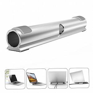 Подставка для ноутбука SEWACC алюминиевая Охлаждающая подставка для ноутбуков Нескользящая подставка для ноутбука с организацией кабелей Улучшенная циркуляция воздуха и эргономичный подъем для лучшего комфорта сидения synthetic.ua - Фото 1