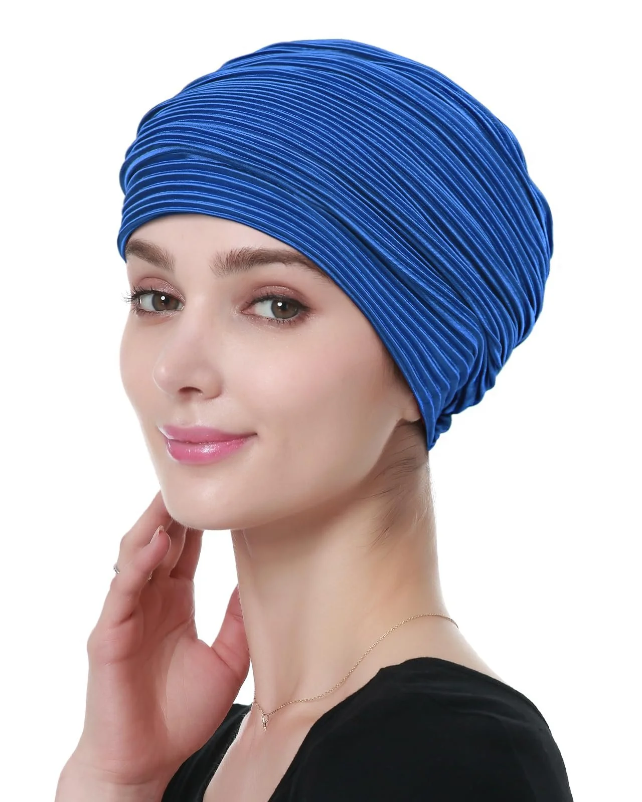 Шапка синяя, фото №1