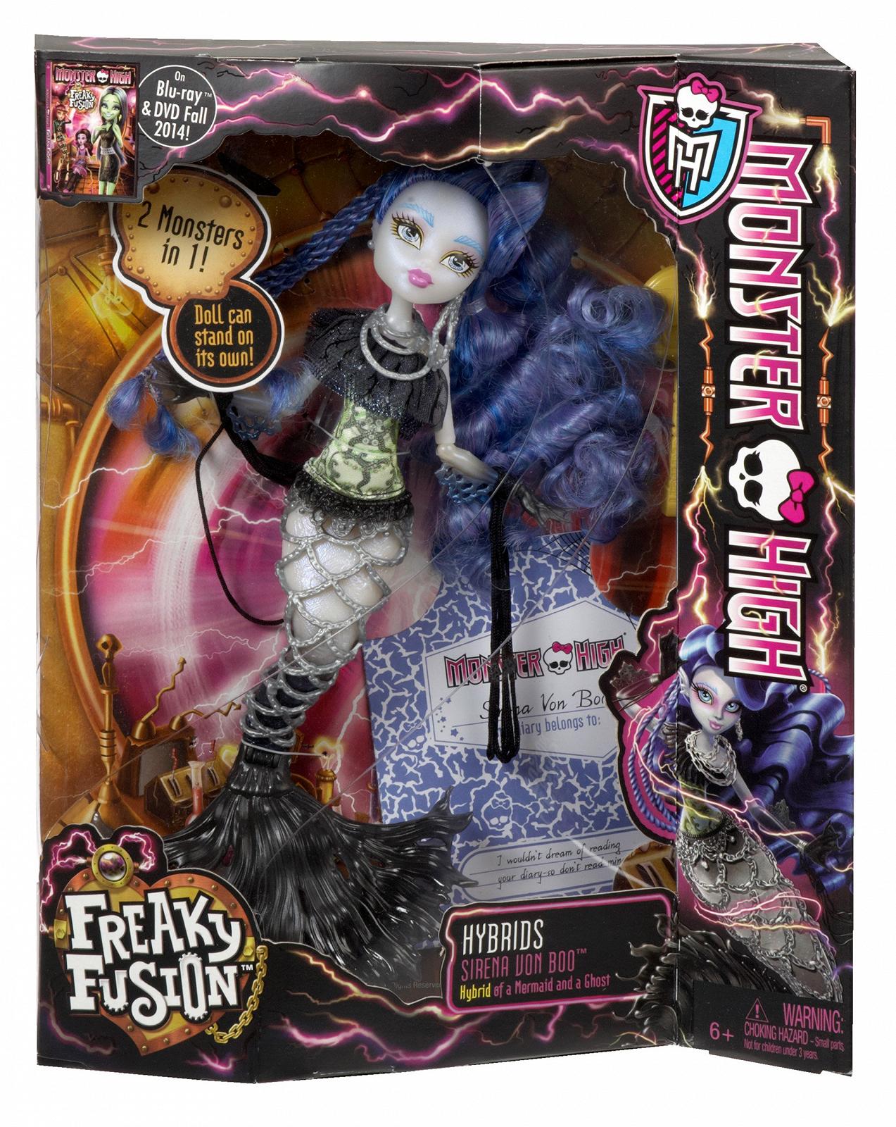 Лялька Monster High BJR42 Freaky Fusion Sirena Von Boo Hybrid, фото №5