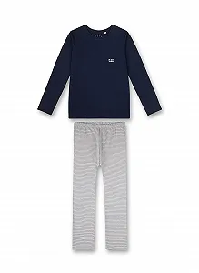 Купити Піжама Sanetta для дівчат синій Комфортна піжама для дівчат Довгий набір - Фото 1 Піжама Sanetta для дівчат синій Комфортна піжама для дівчат Довгий набір - Фото 1