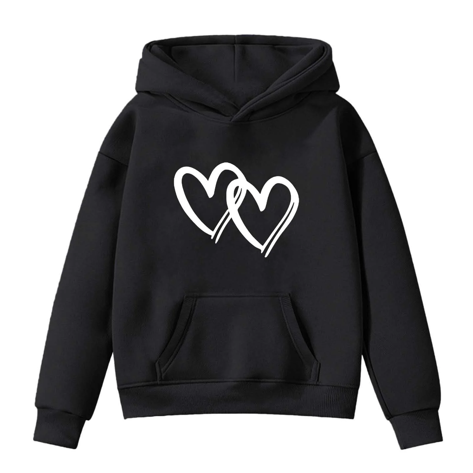 Худі R з принтом літер для дівчат, флісова куртка для підлітків, фото №1