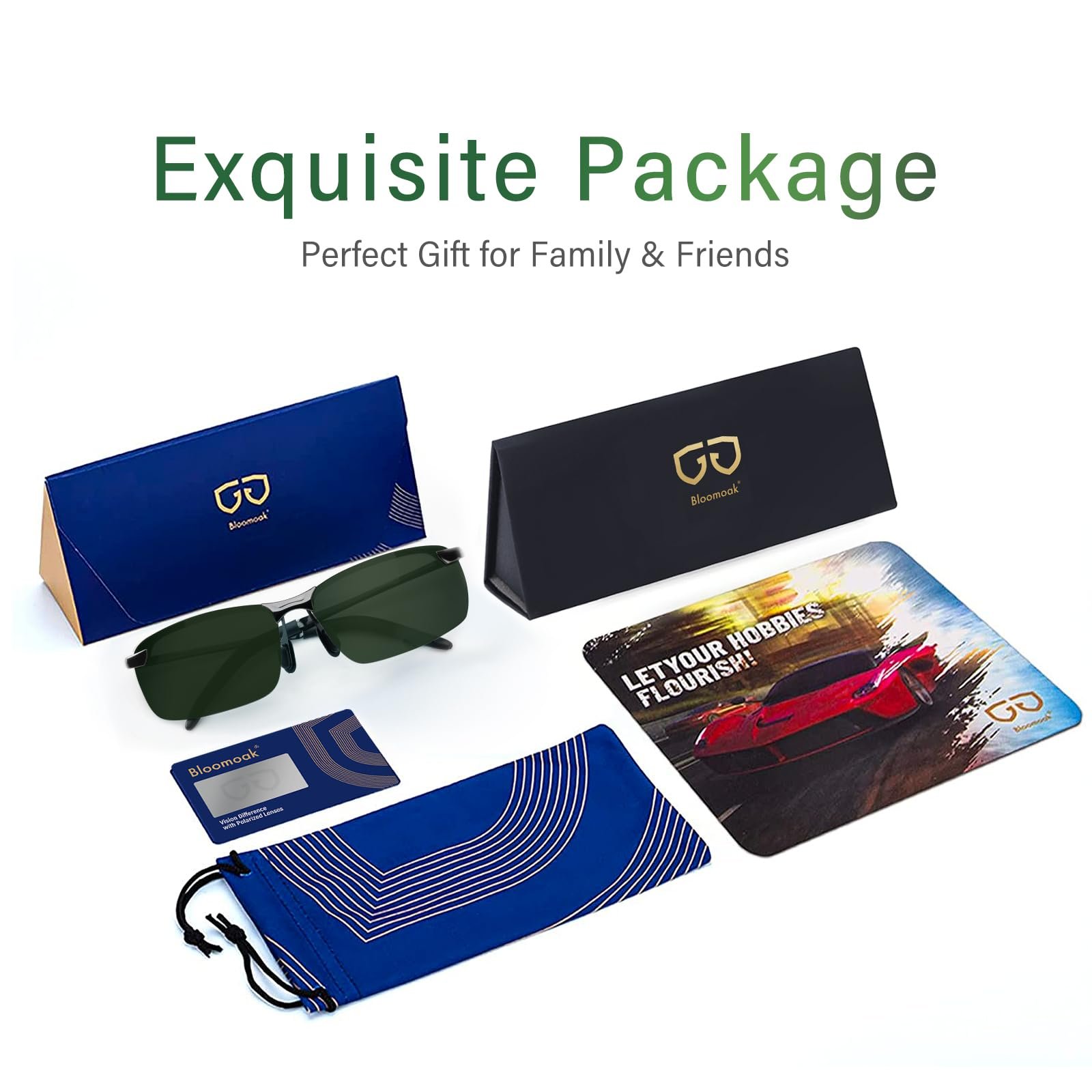 Сонцезахисні окуляри Bloomoak для водіння, поляризовані, унісекс, спортивні, UV400, надлегкі, фото №7