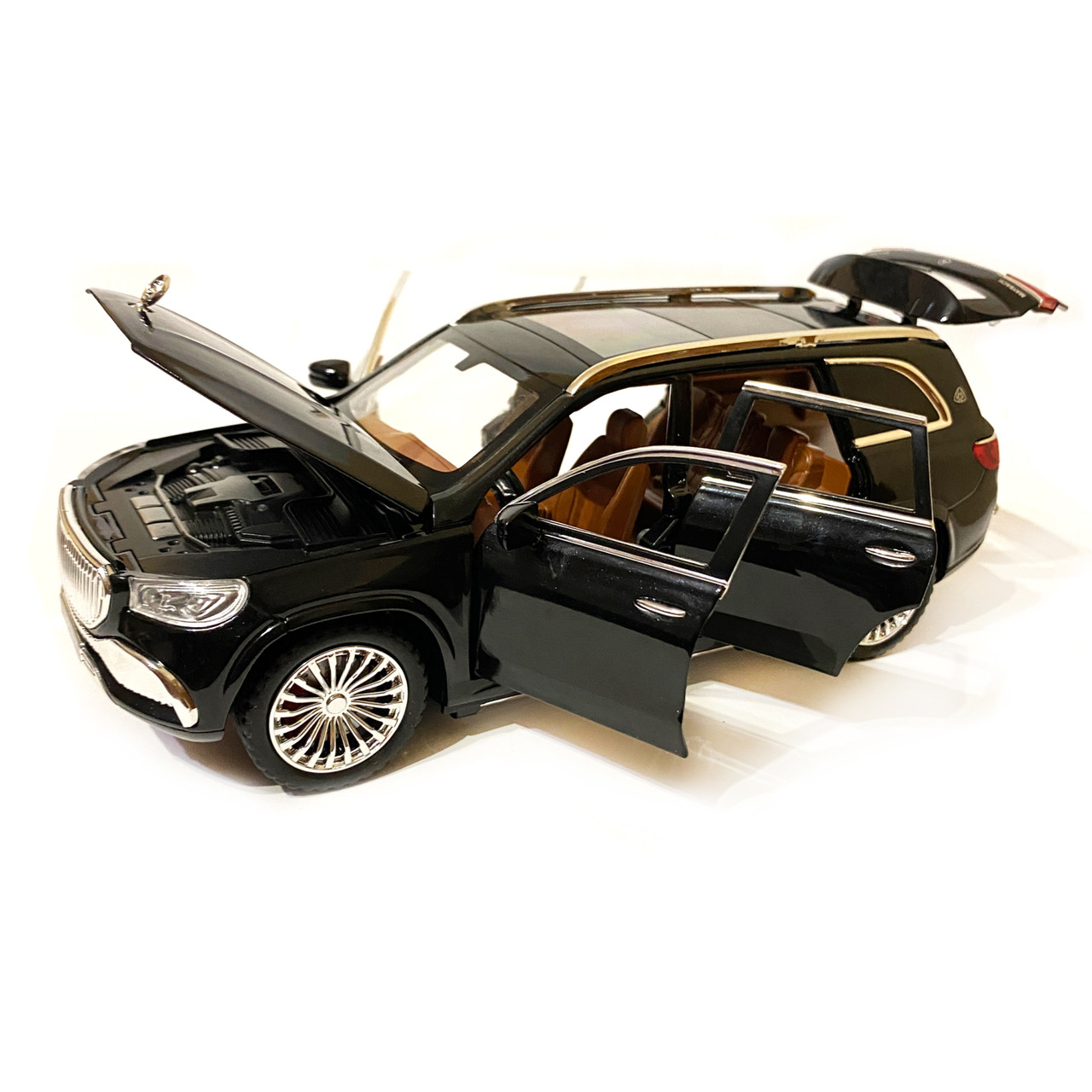 Машинка игровая Maybach GLS600 АвтоЕксперт Премиум Майбах металл черный свет звук 21*8*7 см (GT-0311), фото №5