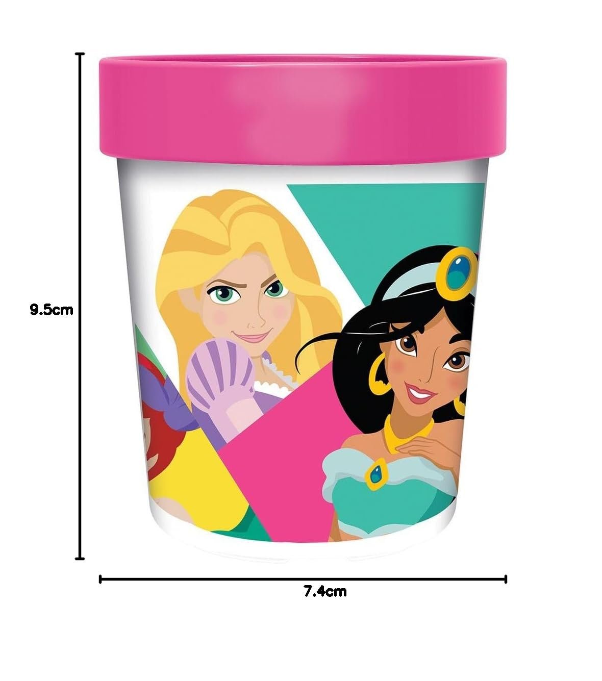 Дитячий Пластиковий Стакан Disney Принцеси Жасмін Рапунцель Белль Білосніжка Аріель Попелюшка Спляча Красуня 260 мл, фото №4