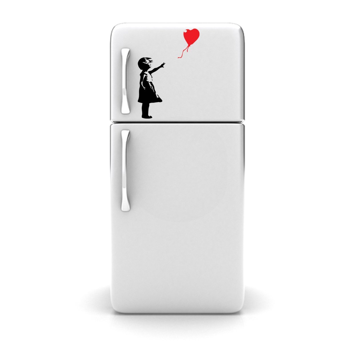 Наклейка на стіну Banksy Girl with Balloon Вінілова Самоклеюча Маленька 13x9 см, фото №2 Наклейка на стіну Banksy Girl with Balloon Вінілова Самоклеюча Маленька 13x9 см, фото №2