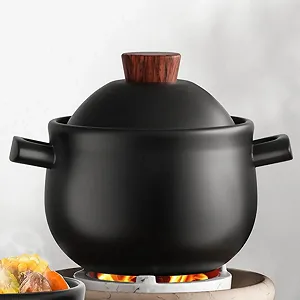 Керамічна каструля BESPORTBLE 18 л з кришкою антипригарна термостійка synthetic.ua - Фото 1