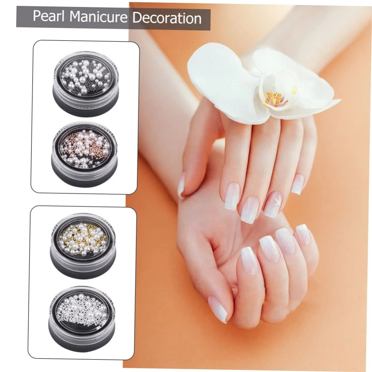 Наклейки для ногтей FRCOLOR, жемчуг, микрошарики, бисер, бусины, декор для маникюра, 3D, фото №9 Наклейки для ногтей FRCOLOR, жемчуг, микрошарики, бисер, бусины, декор для маникюра, 3D, фото №9