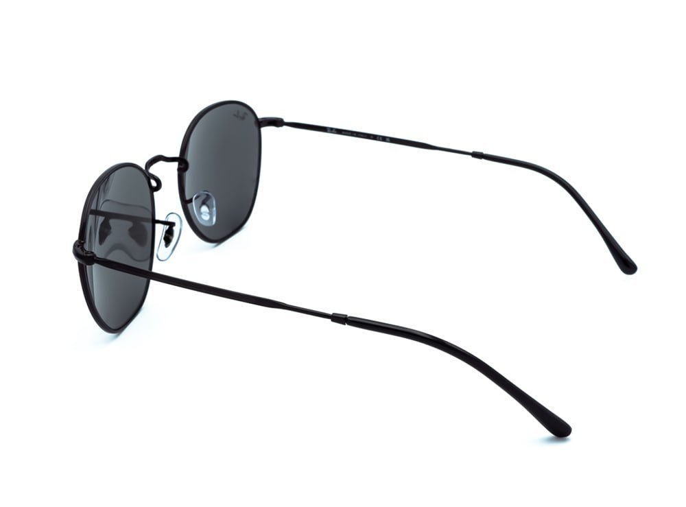 Мужские круглые солнцезащитные очки Ray Ban Legend черные, фото №5