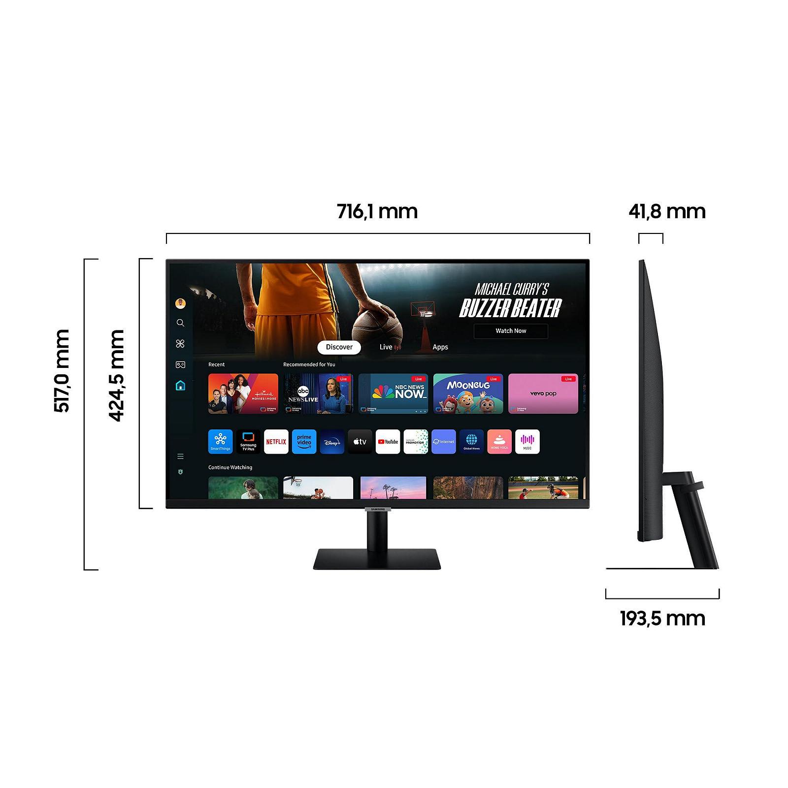 Монітор 31.5" Samsung M70D 4K UHD VA 60 Гц, фото №2