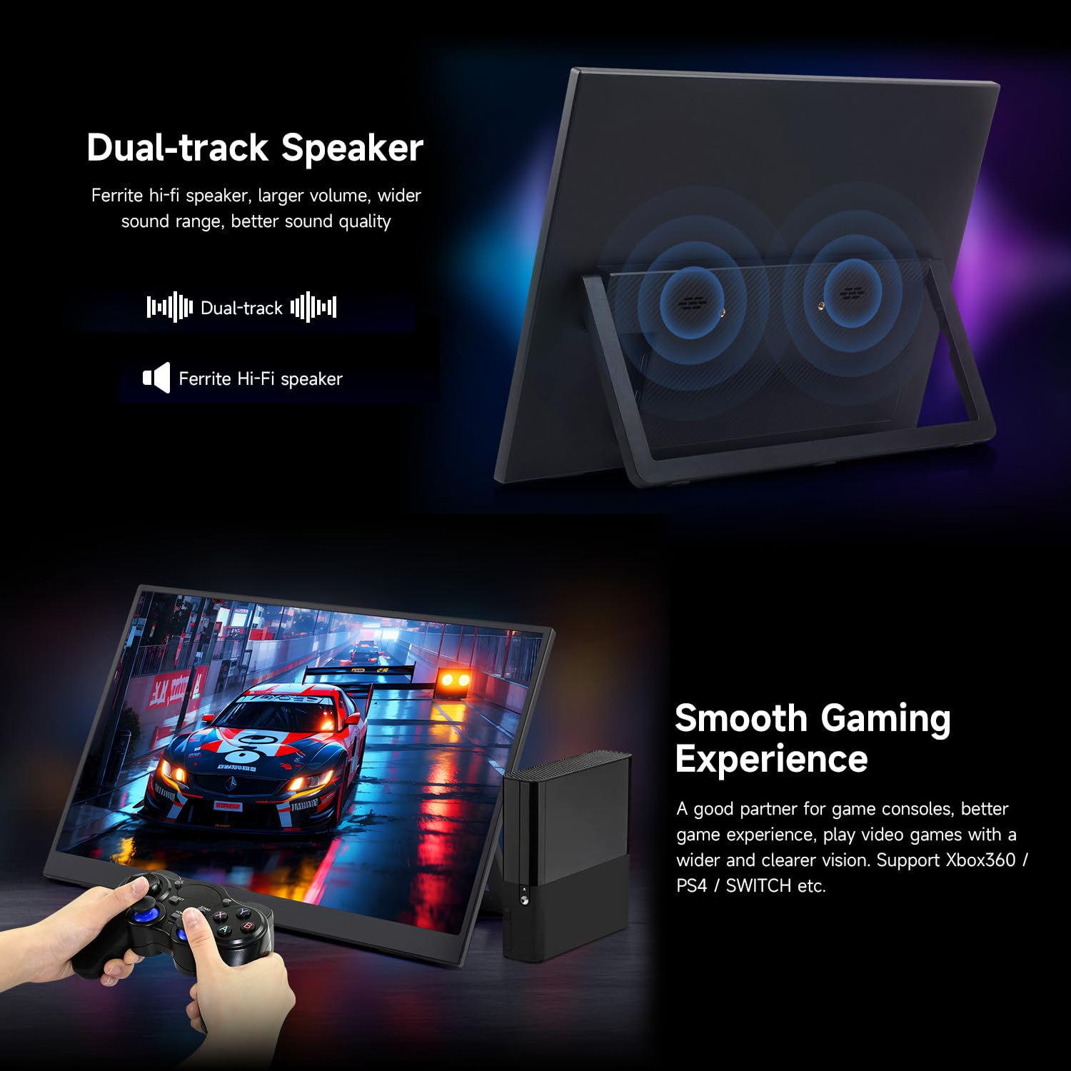 Монітор LUCKFOX Портативний 14 дюймів, фото №7