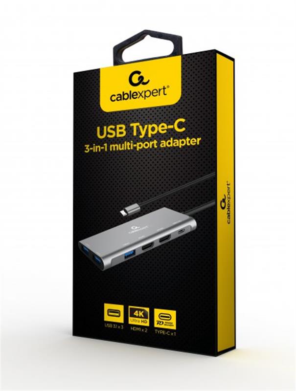 Док-станция Cablexpert USB-C 3-в-1 (A-CM-COMBO3-01), фото №4