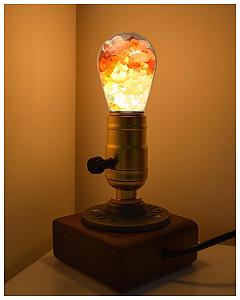 Настільна лампа Кришталевий камінь E27 LED 4 Вт 3000 К Кольоровий - Фото 1