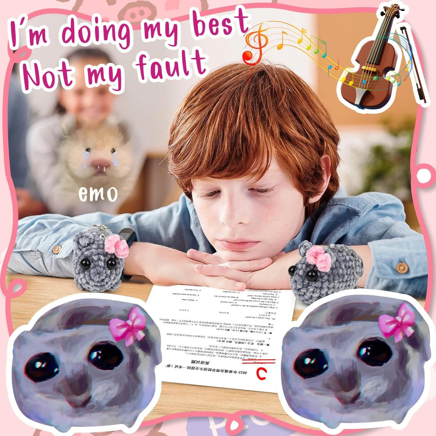 Плюшевая Игрушка Хомяк Печальный, фото №3 Плюшевая Игрушка Хомяк Печальный, фото №3