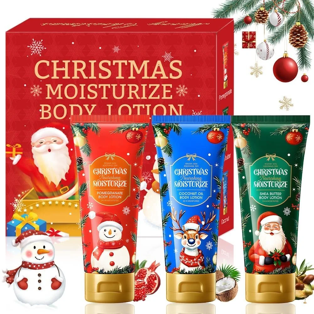 Лосьйон для тіла Жіночий Набір з 3 штук Гранат, Ши, Кокос, фото №1