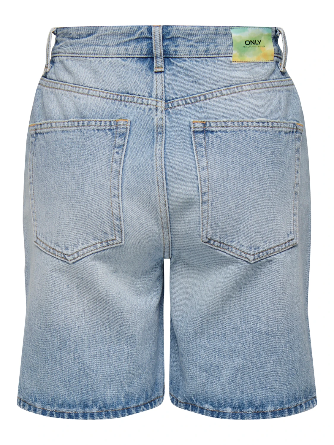 Шорты ONLY BILLIE EX HW STRA LB DNM SHORTS DOT 15286816 Голубой S, фото №5