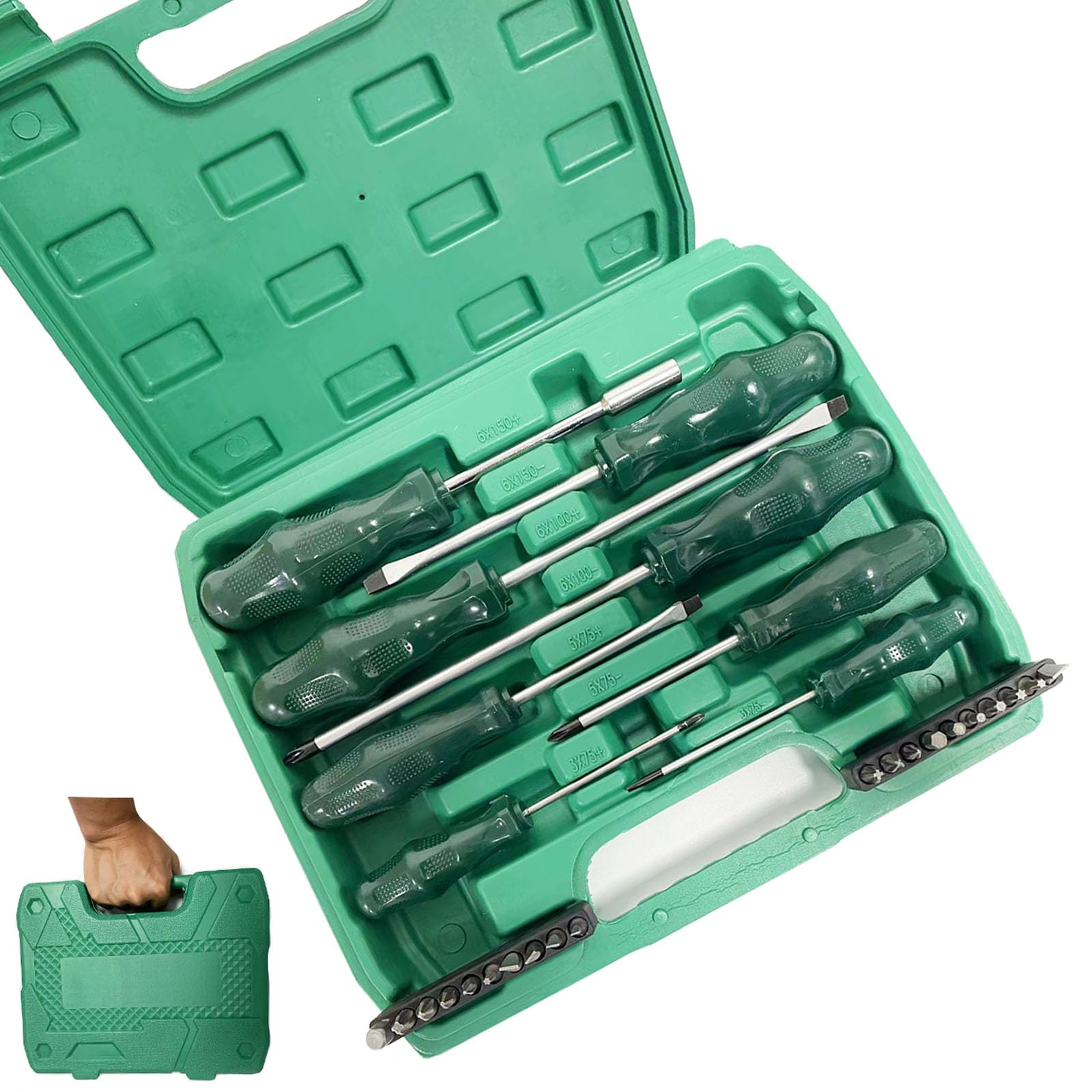 Набор отверток Magnetic 28-Piece Slotted Phillips PH, PZ, T, фото №1