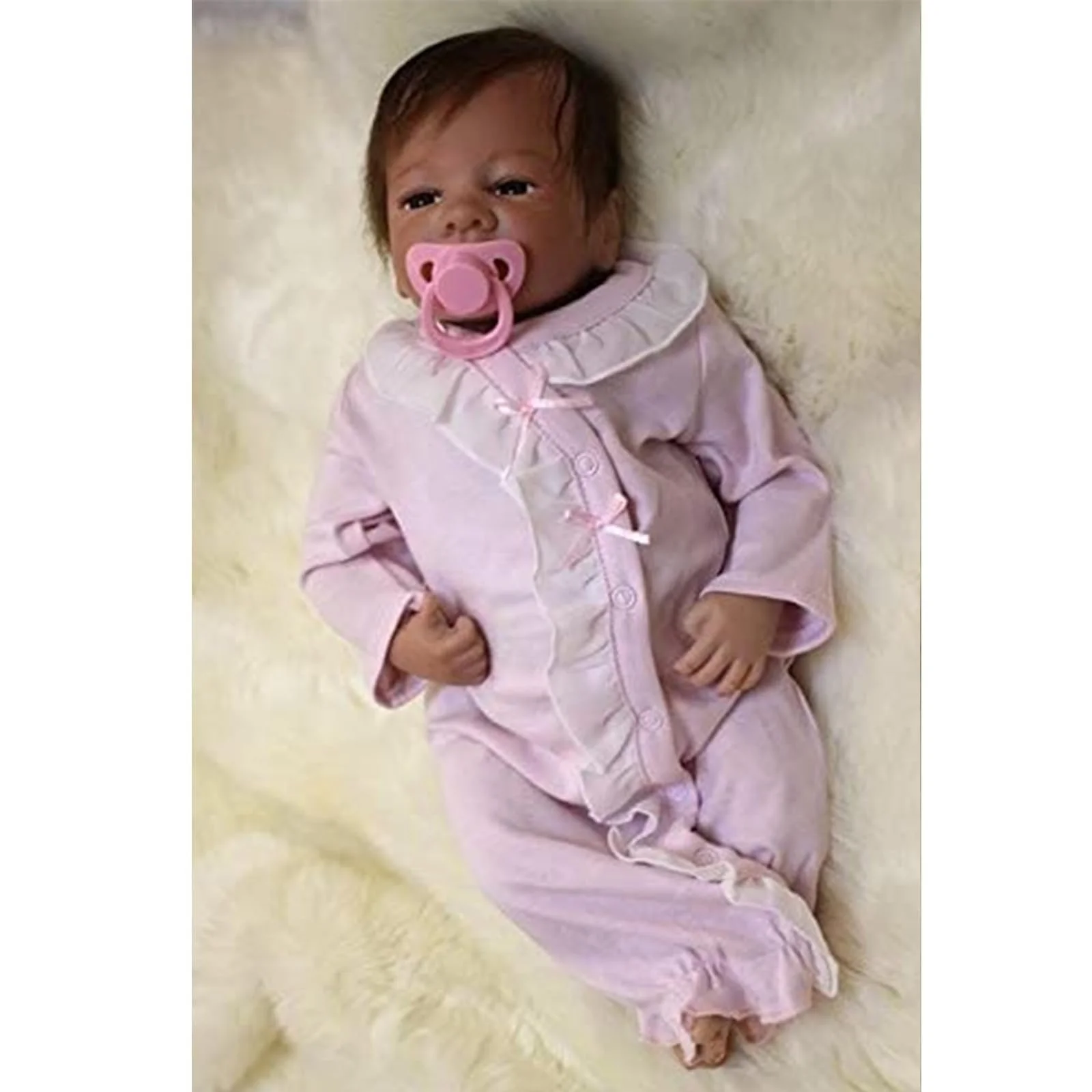 Кукла ZIYIUI Reborn Baby 22 Inch 55 cm Soft Silicone Vinyl Симуляция новорожденного мальчика и девочка, фото №2