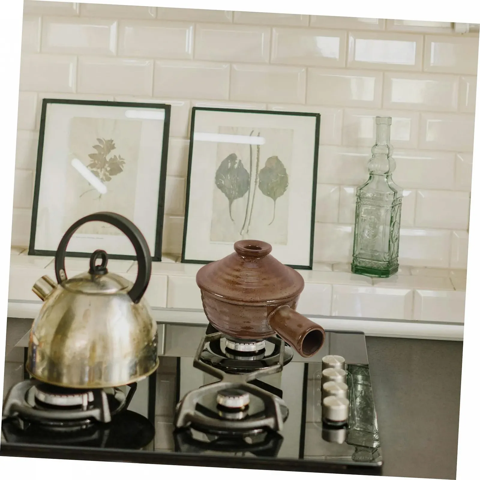 Кастрюля для запекания керамическая термостойкая антипригарная с крышкой и отверстием для пара, фото №8