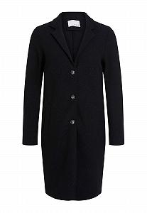Пальто Oui Mayson Женское из варёной шерсти, чистая натуральная шерсть, прямой крой, однотонное - Фото 1
