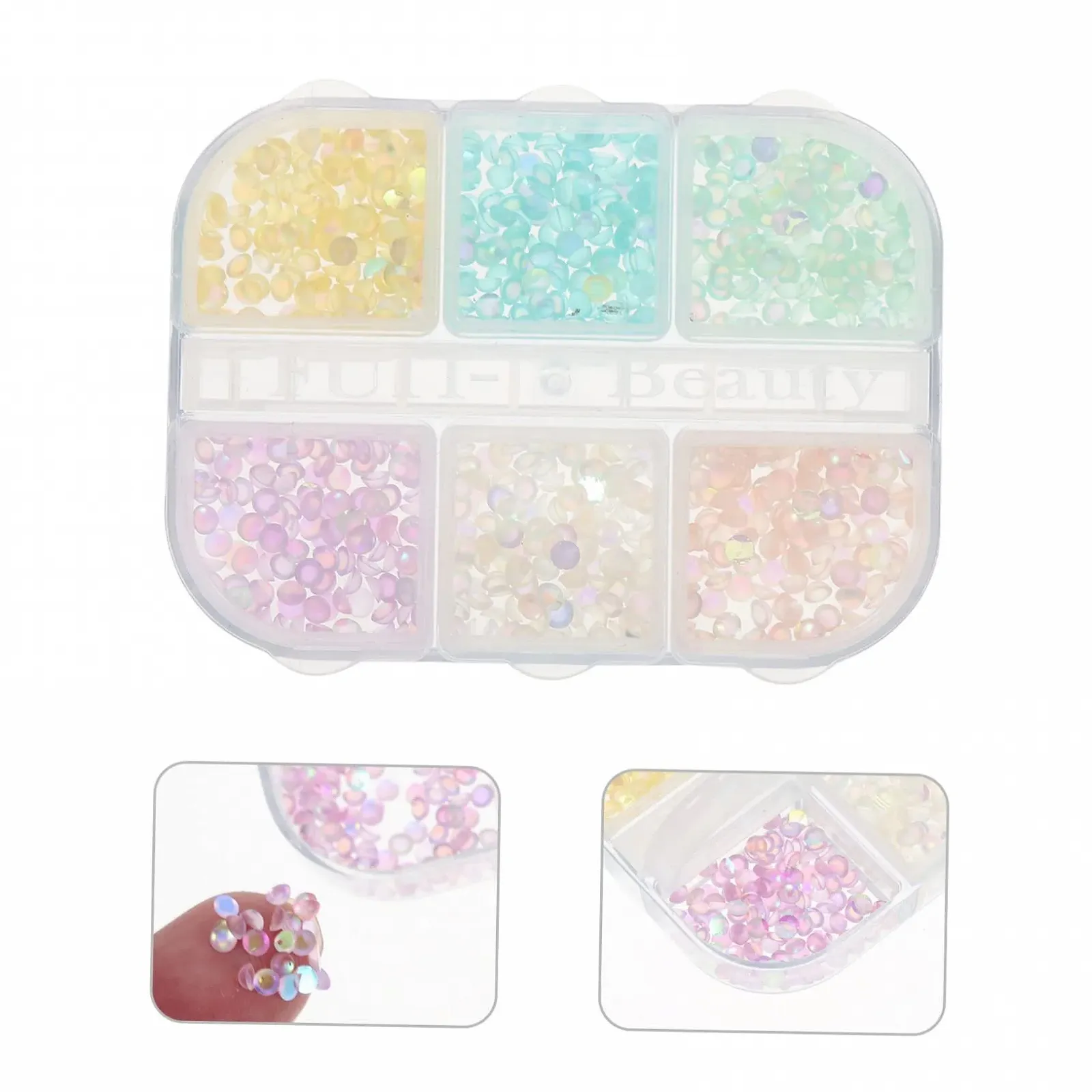 1 коробка аксессуаров для ногтей, украшения для маникюра, декор для DIY, украшения для ногтей для девочек, камни для ногтей, украшения для ногтей, подвески для ногтей, украшения для ногтей своими руками, смола, разноцветные, фото №2