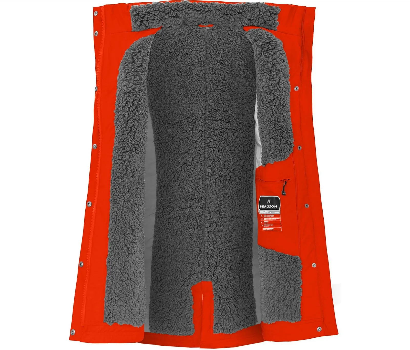 Жіноче зимове пальто Bergson Tornio з підкладкою Teddy, теплим наповнювачем, гідростатичним тиском 20 000 мм, водонепроникне, вітрозахисне, дихаюче, фото №5 Жіноче зимове пальто Bergson Tornio з підкладкою Teddy, теплим наповнювачем, гідростатичним тиском 20 000 мм, водонепроникне, вітрозахисне, дихаюче, фото №5