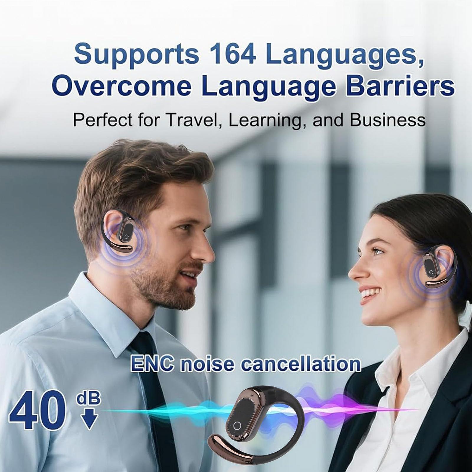 Навушники для перекладу AI, Бездротові 164 мовами в реальному часі, фото №4 Навушники для перекладу AI, Бездротові 164 мовами в реальному часі, фото №4