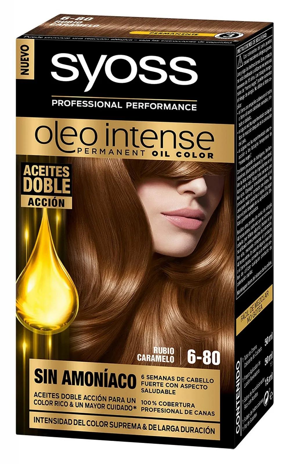 Краска для волос SYOSS Oleo Intense Permanent Colouring без аммиака Clay 6.80 Карамельный блонд - Упаковка 2 шт, фото №1 Краска для волос SYOSS Oleo Intense Permanent Colouring без аммиака Clay 6.80 Карамельный блонд - Упаковка 2 шт, фото №1