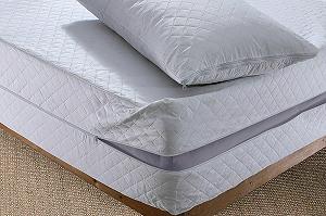 Чехол на матрас на молнии Luxury Anti Bed Bug, гипоаллергенный, защита от пылевых клещей, глубина 30 см, на молнии Белый synthetic.ua - Фото 1