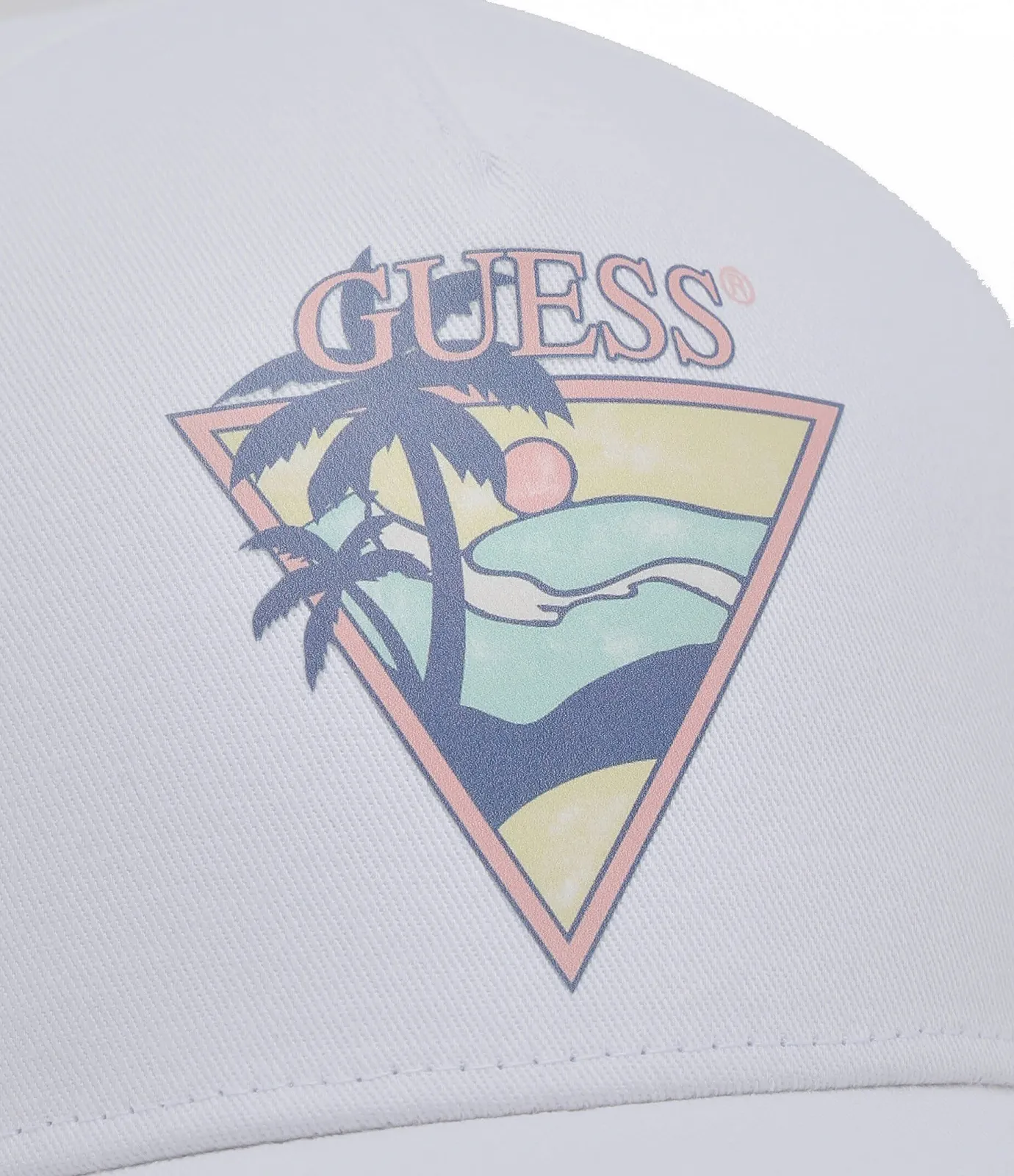 Мужская бейсболка Guess - Triangle Palm Baseball Cap Белый, фото №3