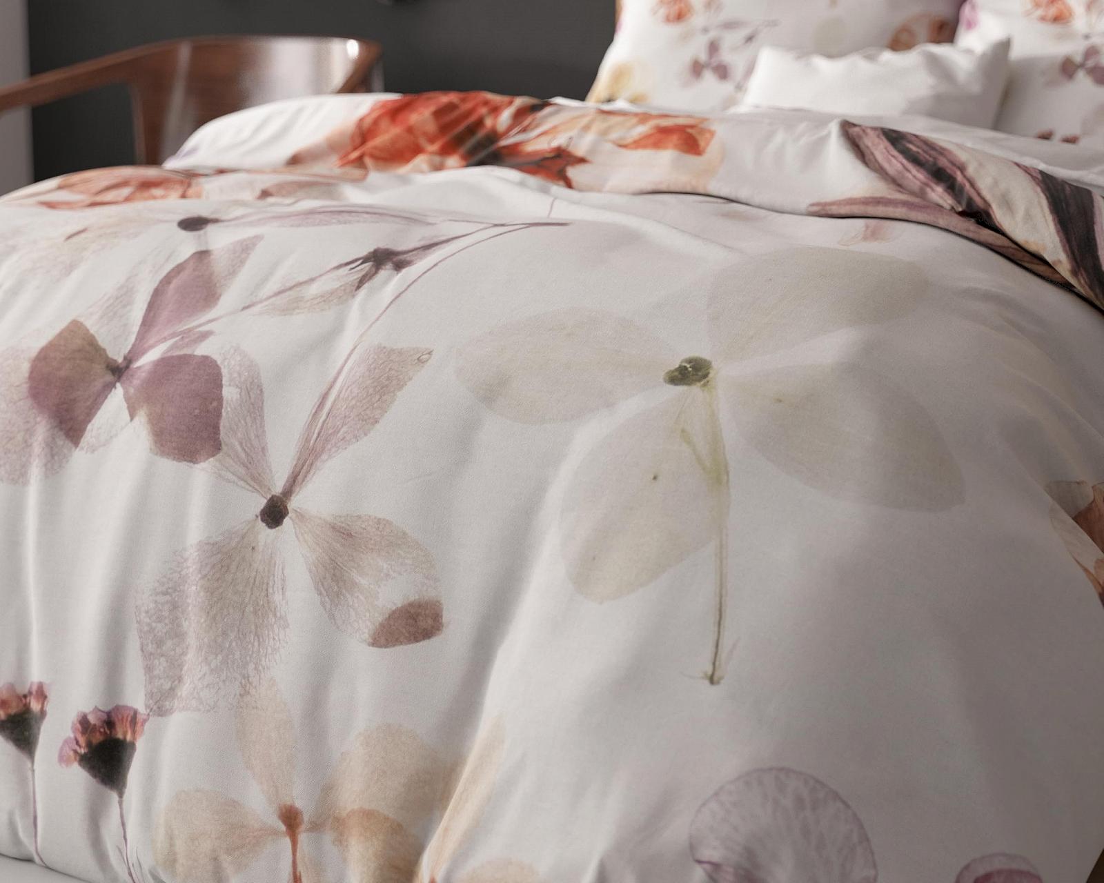 Постільна білизна Sleeptime 4 предмети 135 см x 200 см Білі красиві квіти, фото №4