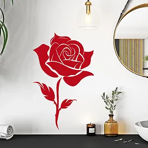 Купити Наклейка на стіну GRAZDesign Flower Rose 47 x 30 см Середньо-сіра - Фото 1 Наклейка на стіну GRAZDesign Flower Rose 47 x 30 см Середньо-сіра - Фото 1