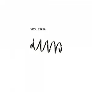 Пружина підвіски SKF VKDL 33254, передня вісь - Фото 1