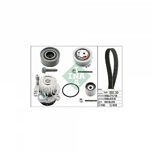 Водяной насос + комплект ремня ГРМ Schaeffler INA 530 0405 30 для AUDI CHRYSLER DODGE - Фото 1