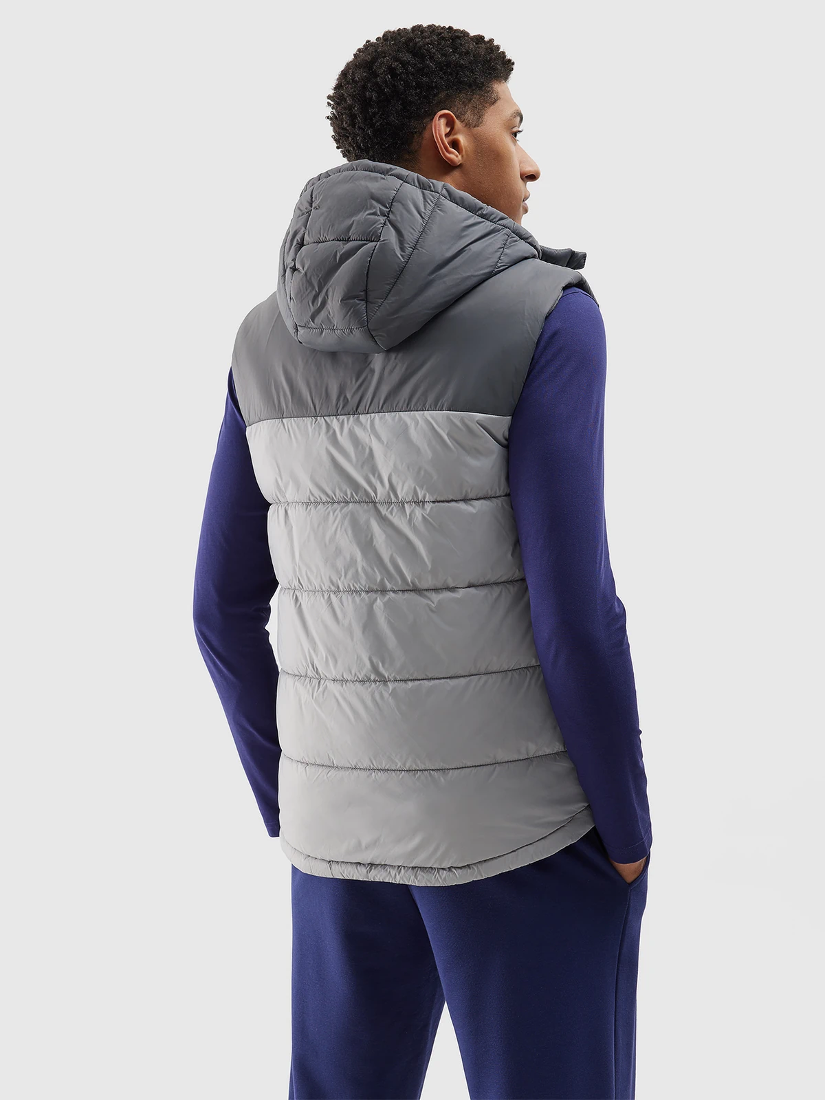 Безрукавка synthetic-fill down vest 4FWSS24TVJAM100-27S 4F Сірий M, фото №2