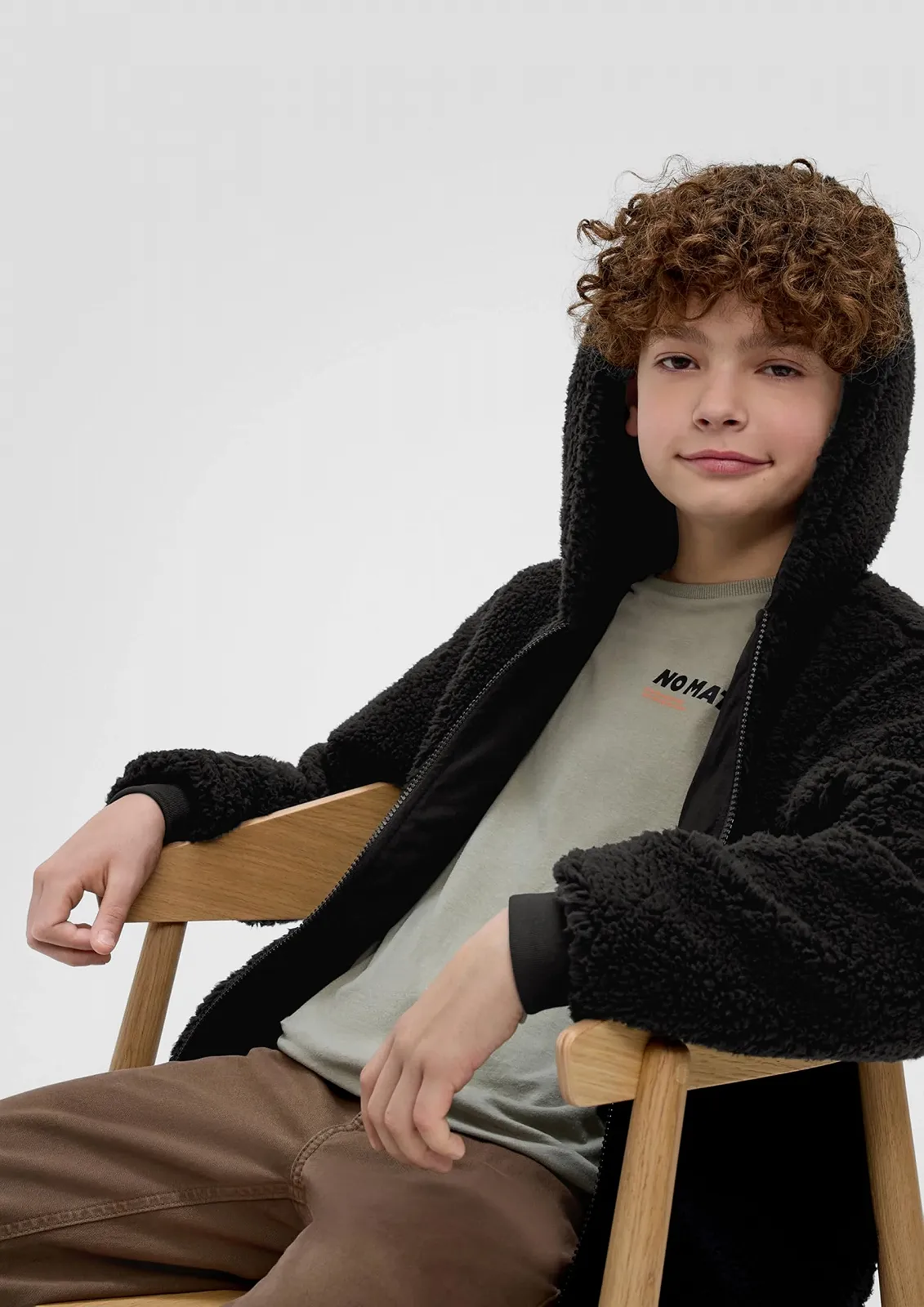 Куртка Teddy с капюшоном s.Oliver для мальчиков, фото №3