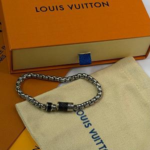 Мужской браслет Louis Vuitton, из нержавеющей стали, серебристый synthetic.ua - Фото 1