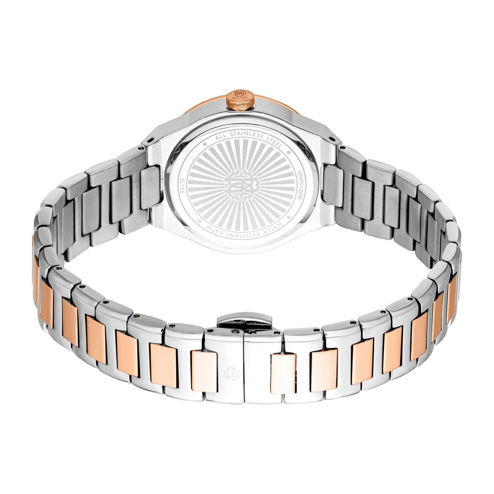 Женские аналоговые кварцевые часы Roberto Cavalli RC5L126M0075 с браслетом из нержавеющей стали, фото №3
