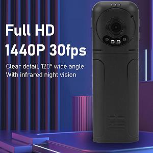 Екшн-камера ASHATA WiFi 1440P HD нічне бачення 120° 1.3-дюймовий LCD екран чорний synthetic.ua - Фото 1