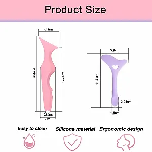 Набір Dfuqanb з 2 силіконових трафаретів для підводки очей для початківців synthetic.ua - Фото 1