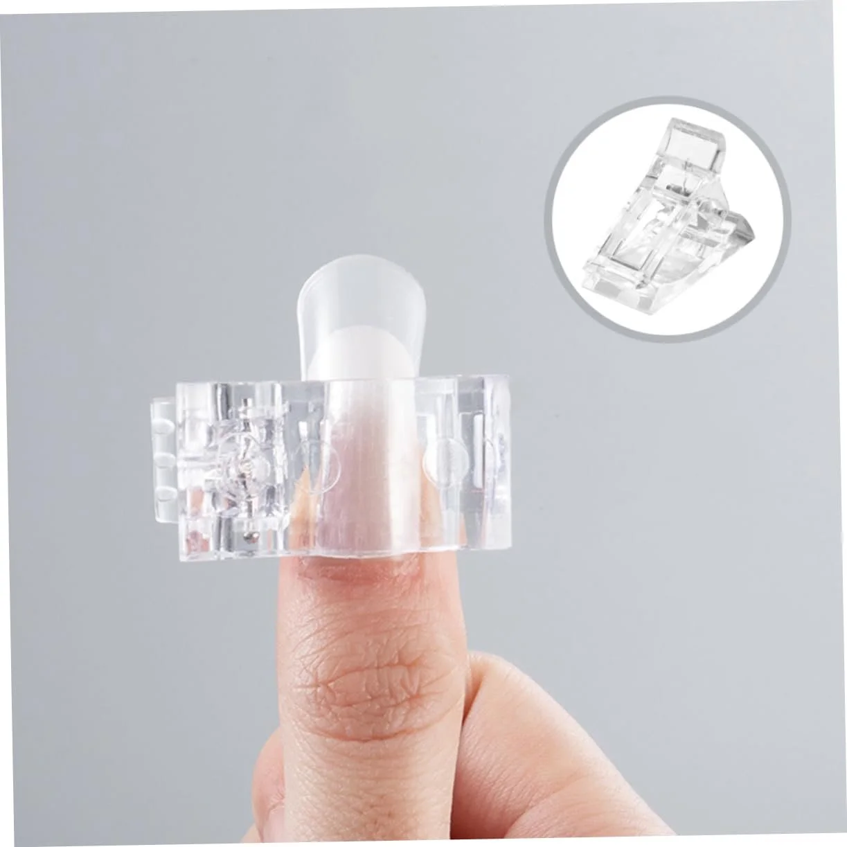 Клипсы PACKOVE для моделирования ногтей, 15 шт, прозрачные, фото №3