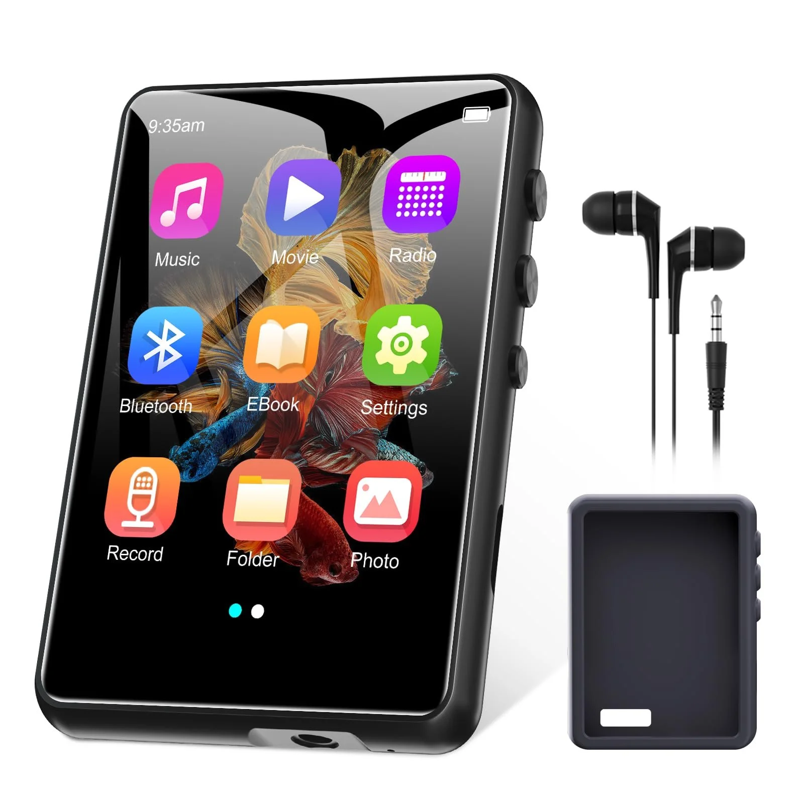 MP3 плеєр ZAQE 64GB Bluetooth 5.3 Чорний, фото №1