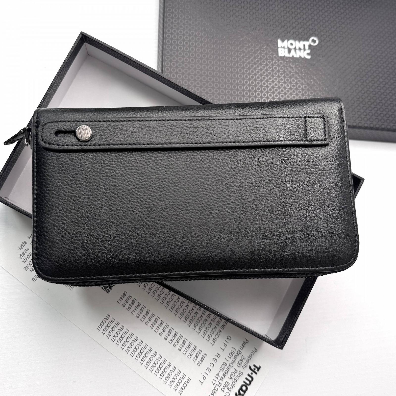 Чоловічий шкіряний гаманець на замку Mont Blanc, фото №2