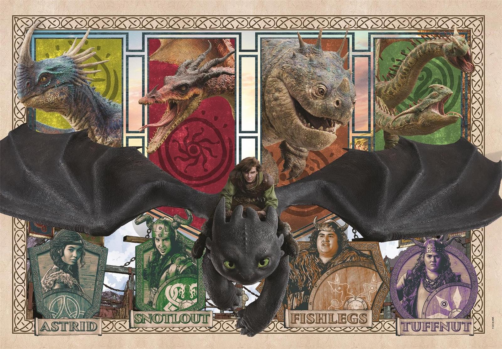 Пазл Clementoni Dragons 21748 300 деталей, фото №4