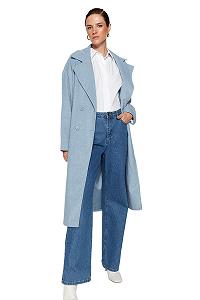 Пальто TRENDYOL Прямого Крою Довгий Рукав - Фото 1