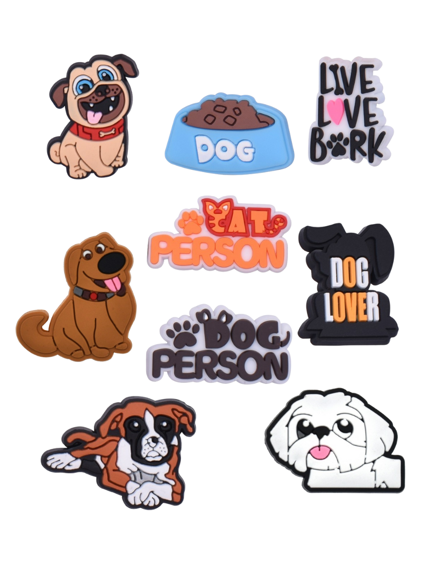 Джибітси собаки домашні тварини Dog Jibbitz 9 шт аксесуари крокс прикраса Dz_165_1, фото №1