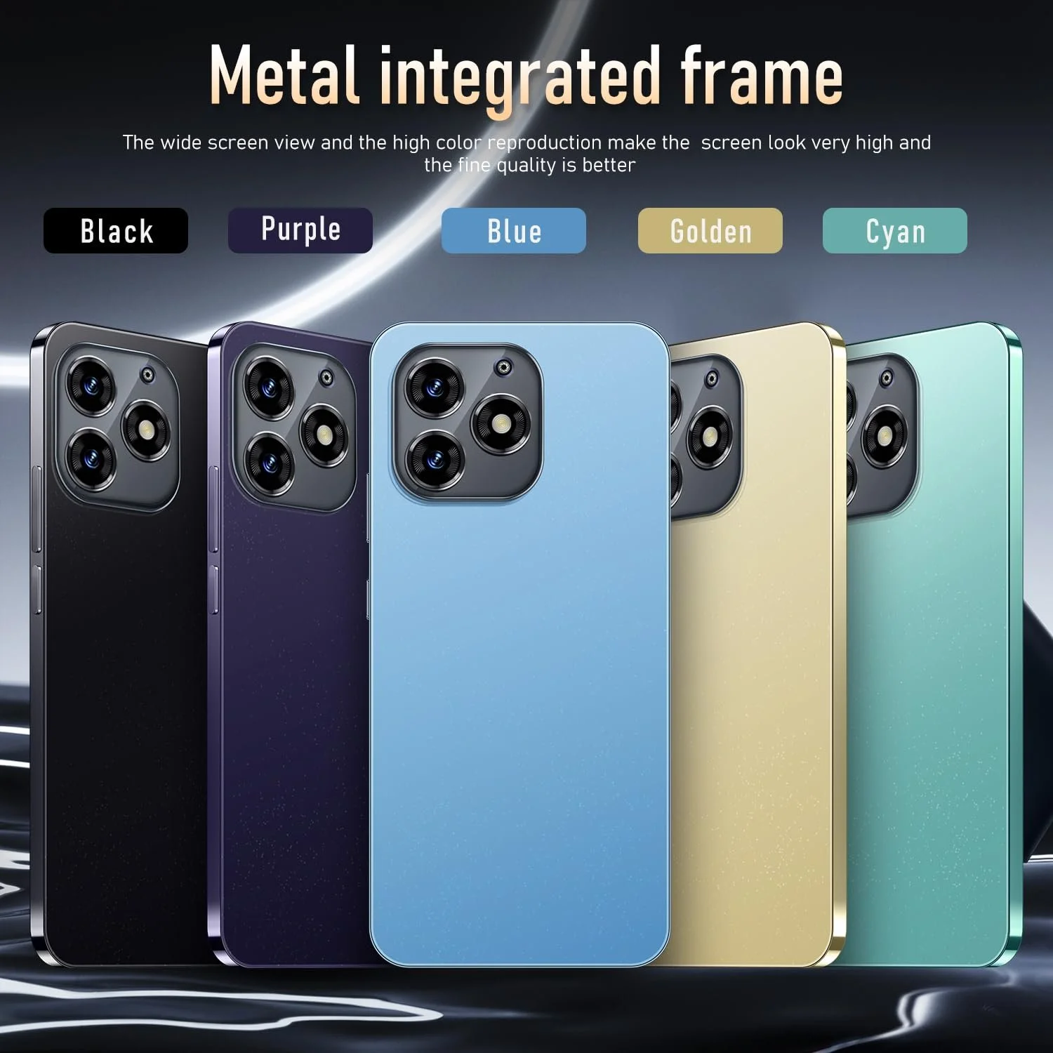 Смартфон MTGud MT15Pro 16GB ROM 128GB Expandable Dual SIM 3000 mAh Blue, фото №3