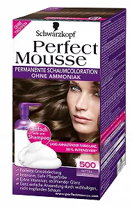 Краска для волос Schwarzkopf Perfect Mousse 500 Средне-коричневый - Фото 1