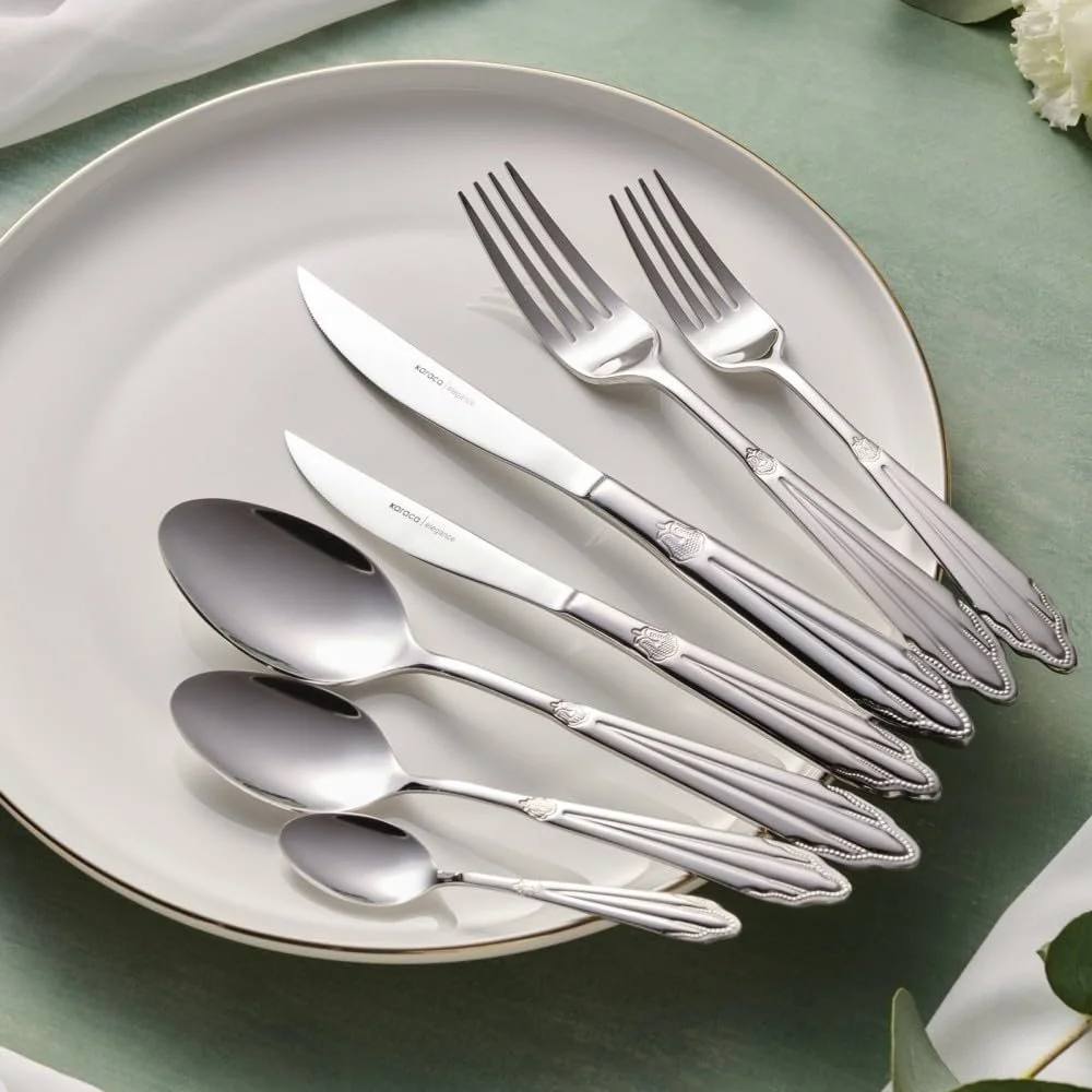 Набор столовых приборов Karaca Mantilla, 84 предмета на 12 персон, фото №1